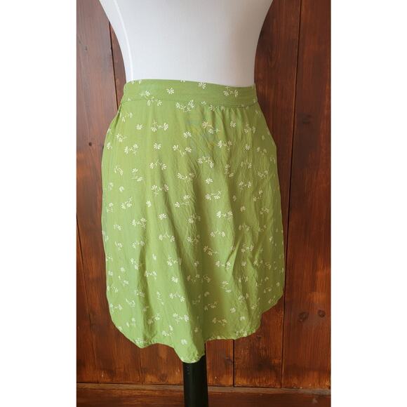 Billabong Women S Skirt Green Floral Casual Boho Lightweight Dainty Vacation💚 - Picture 8 of 12